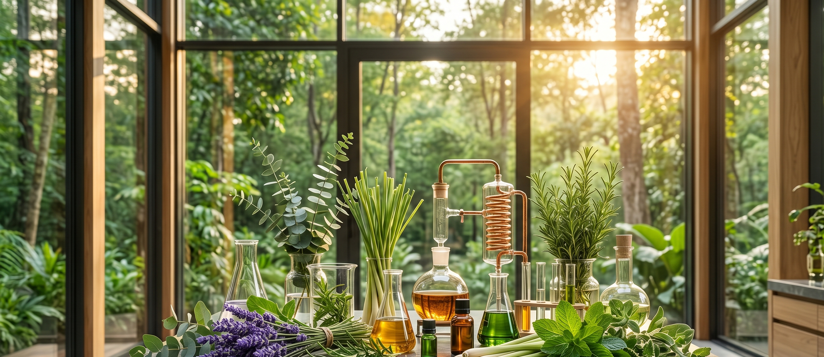 Essential oils botanical extraction