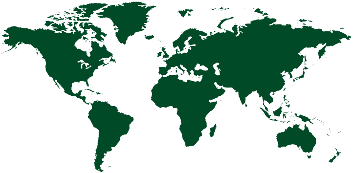 World map showing global reach